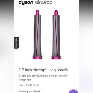 1.2” Dyson Airwrap long barrels